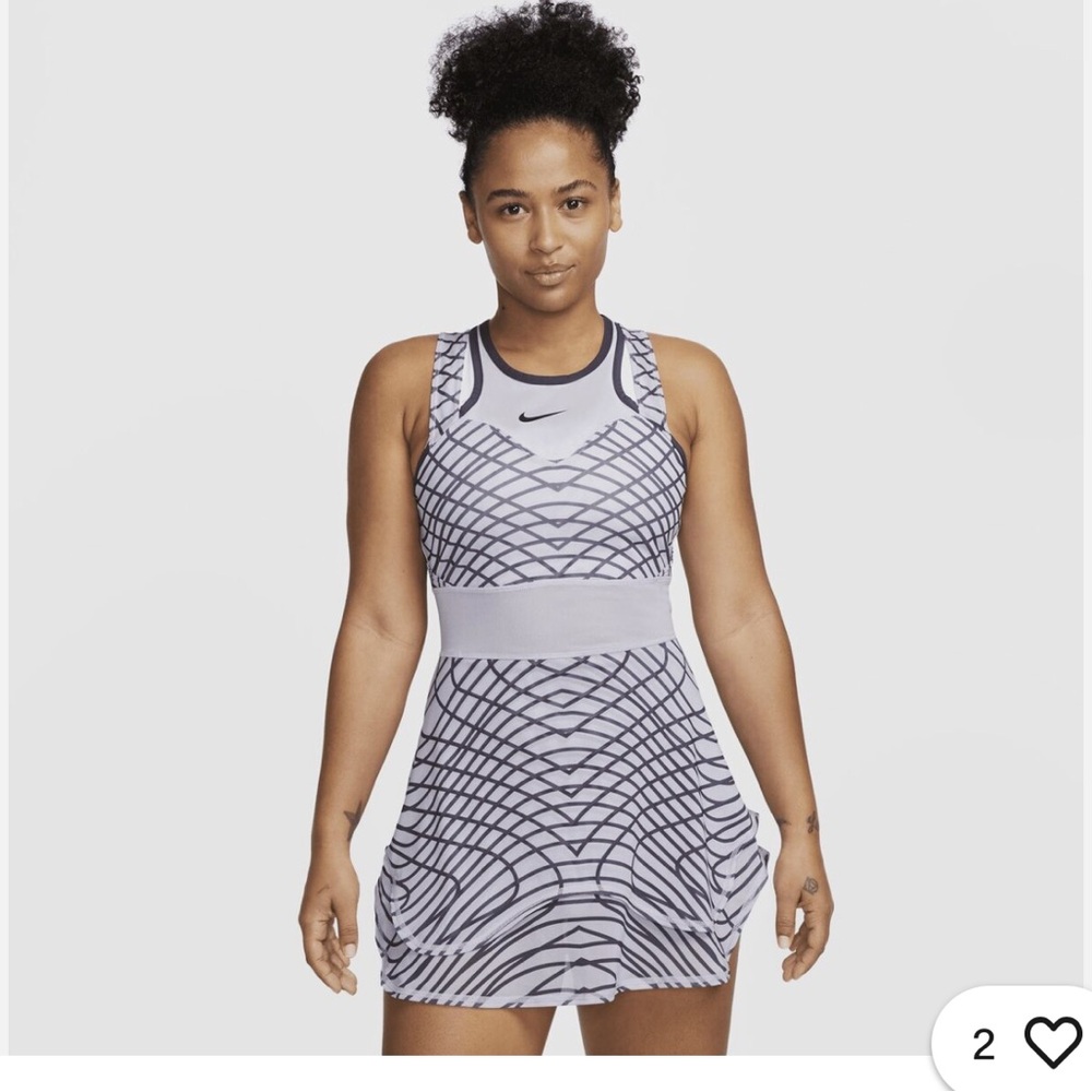 Nike Women's Dri-FIT Slam Tennis Dress - Purple/Black